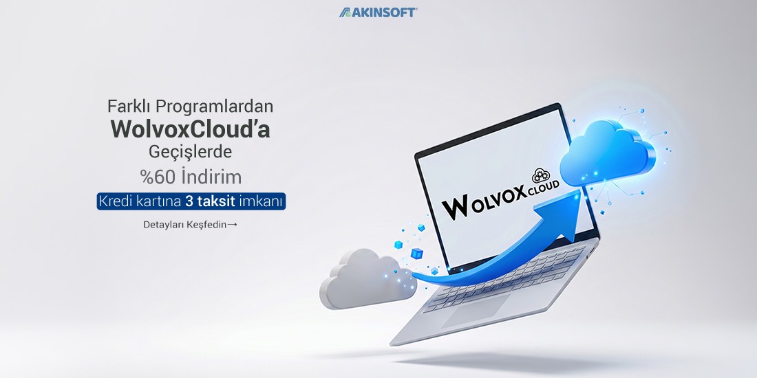 Farklı Programlardan WolvoxCloud a Geçiş — AKINSOFT resmî kampanya görseli