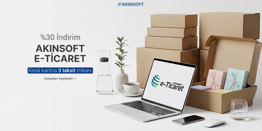 AKINSOFT e-Ticaret %30 İndirim — AKINSOFT resmî kampanya görseli
